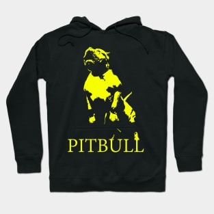 american pitbull, yellow Hoodie